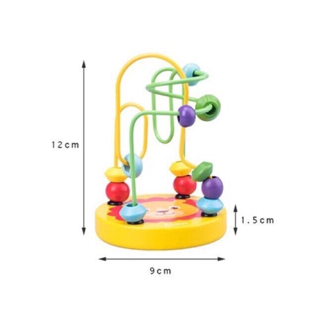 Đồ chơi gỗ luồn hạt cho bé