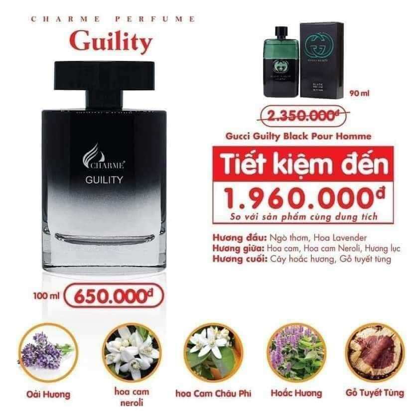 Nước Hoa Nam Charme Guility 100ml