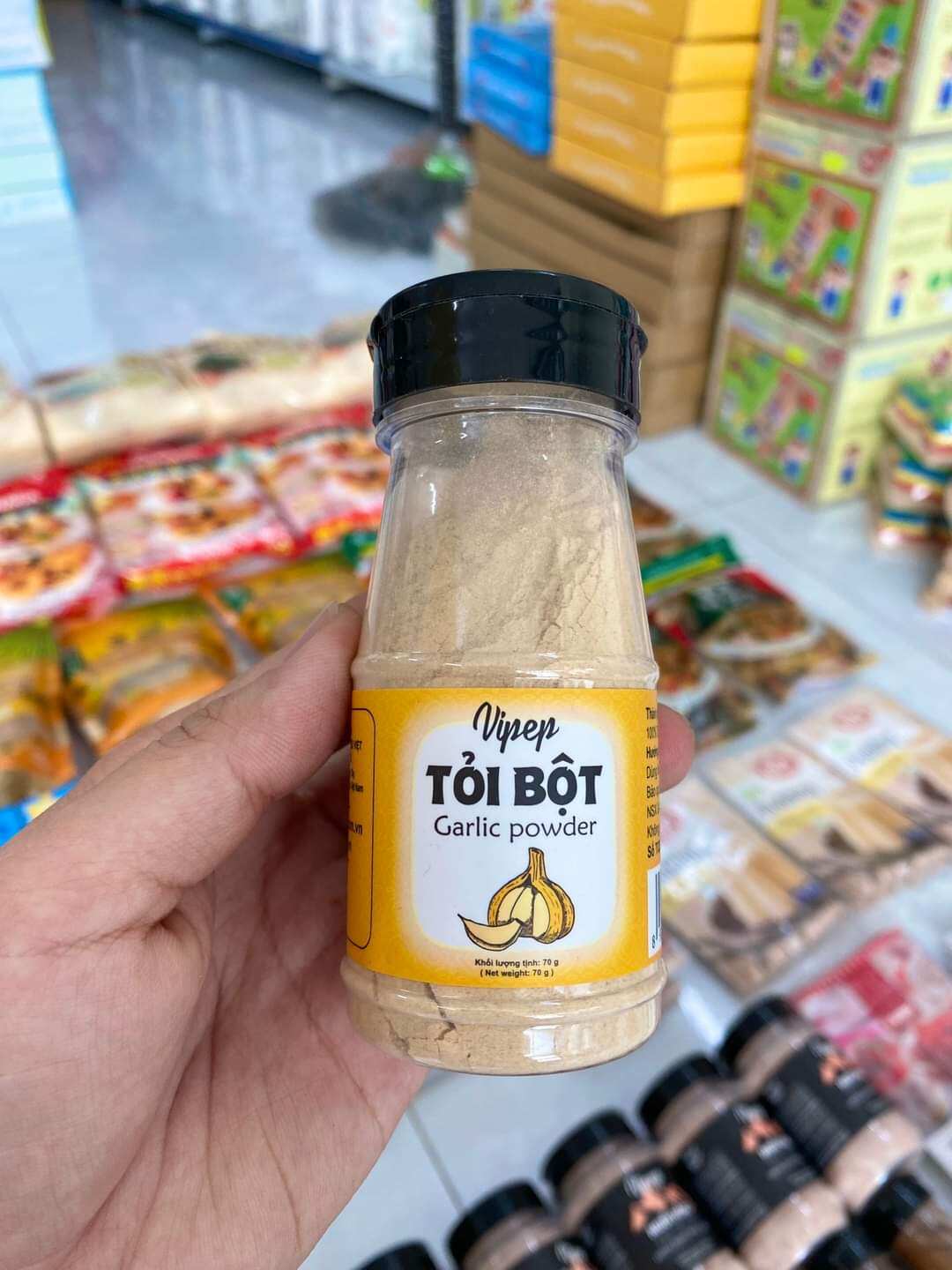 Bột gia vị Vipep - tỏi bột - hành bột - sả bột - nghệ bột
