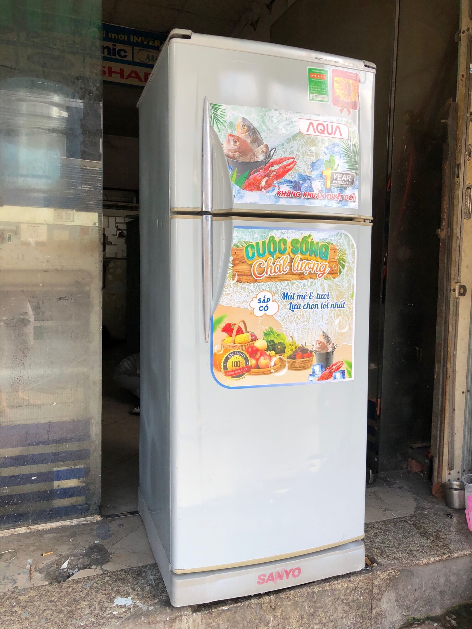 Tủ lạnh Sanyo 180 lít zin êm