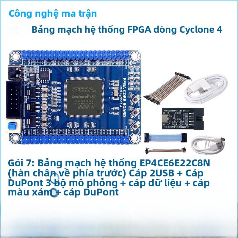 Bo Mạch Nòng Cốt Phát Triển Intel Cyclone 4 EP4CE6E22C8N FPGA Matrix Micro Electronics Cho Thị Trườn