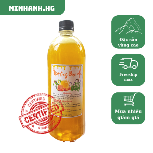 Mật ong bạc hà Hà Giang - Chai 1L