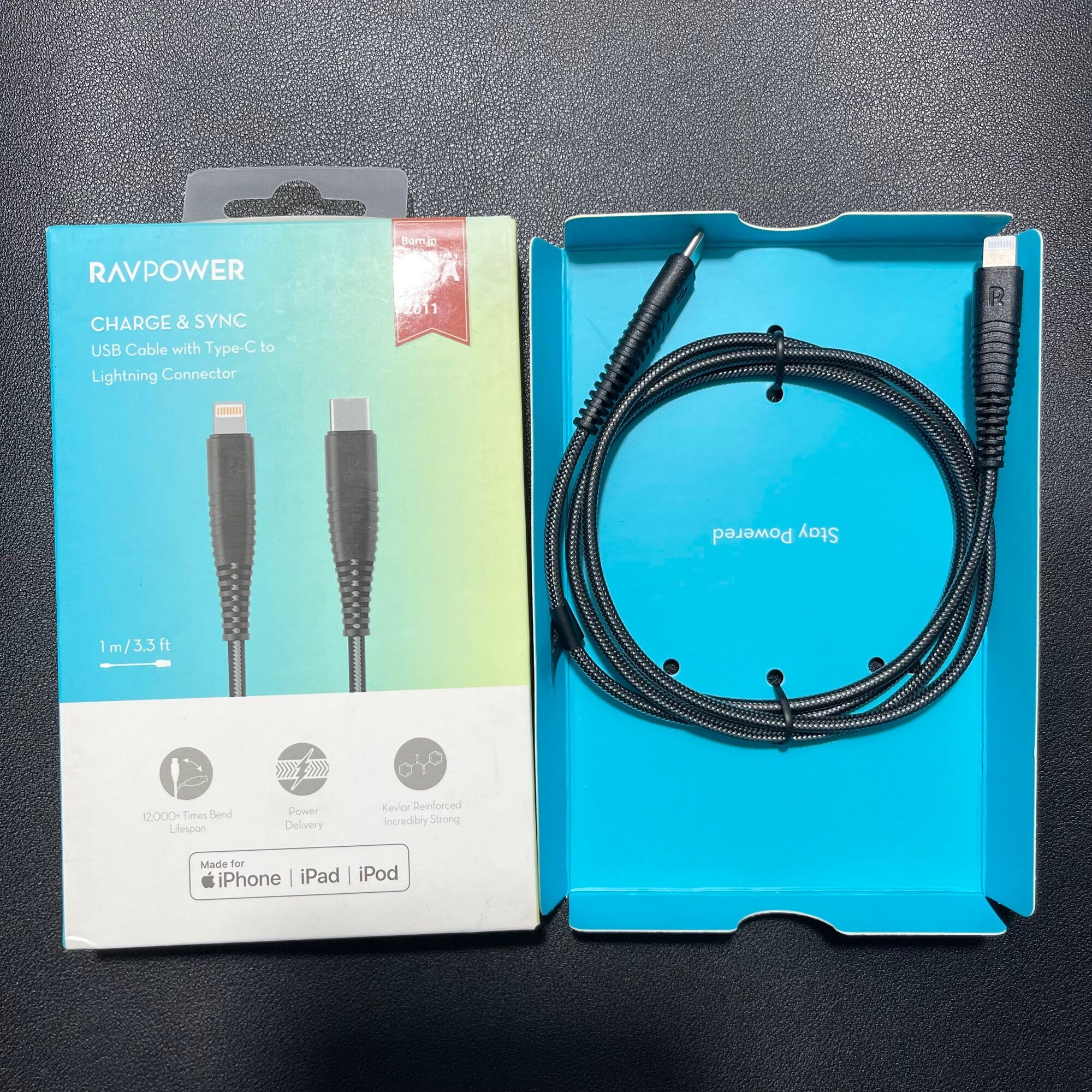 Cáp RAVPOWER Type C to Lightning Chính Ravpower RP - CB020