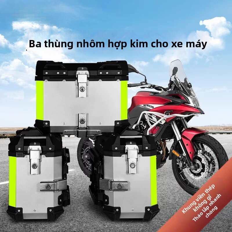 ZHUOLESHI | Universal Motorcycle Aluminum Side Panniers Giá 8,448,000 Đồng*Miễn phí vận chuyển