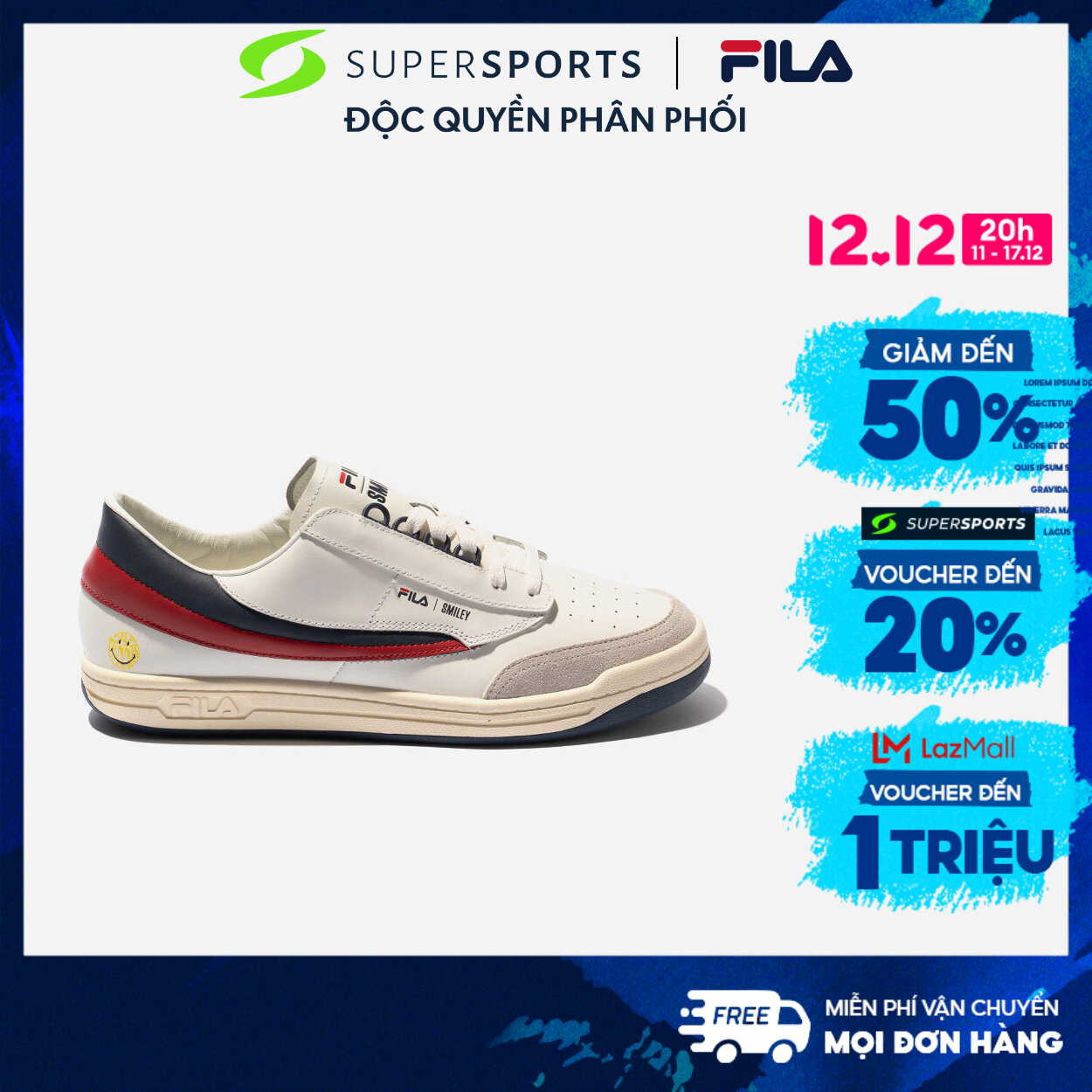 FILA Giày sneaker unisex Original Tennis X Smiley Tag 1TM02008F-125 NTT1