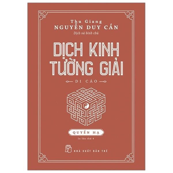 Sách - (Combo 2 Cuốn) Dịch Kinh Tường Giải - Di Cảo (Quyển Thượng + Quyển Hạ)