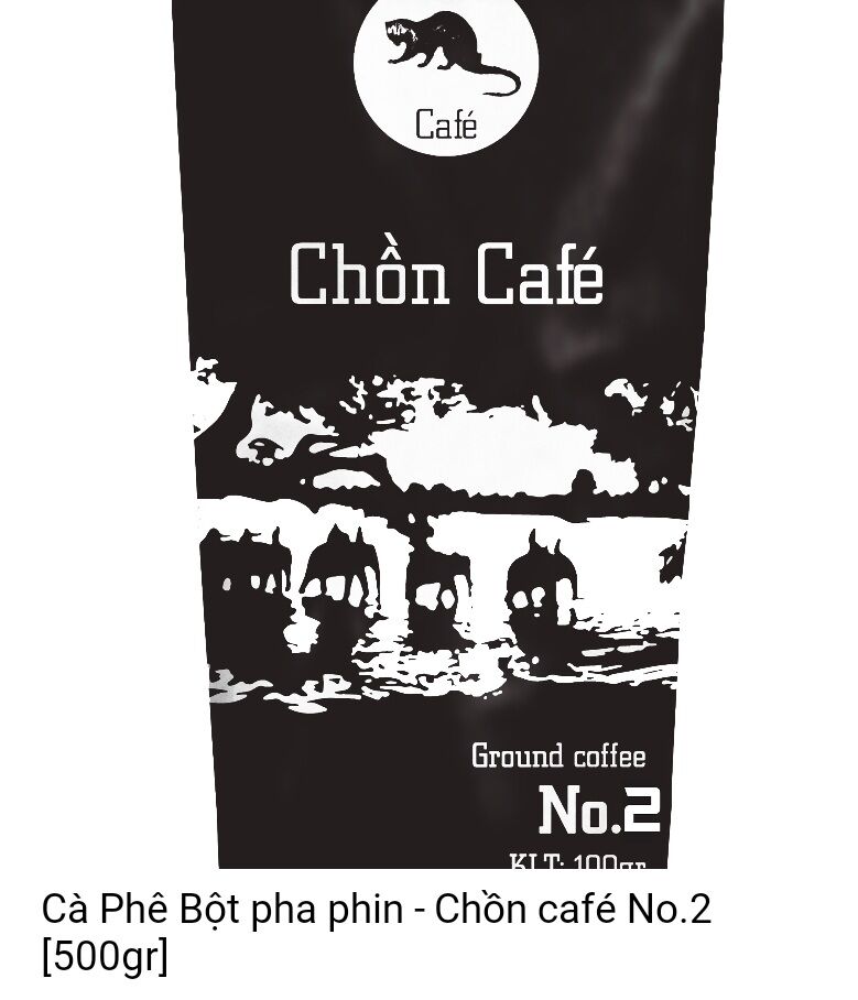 cà phê chồn đặc biệt gói 500g