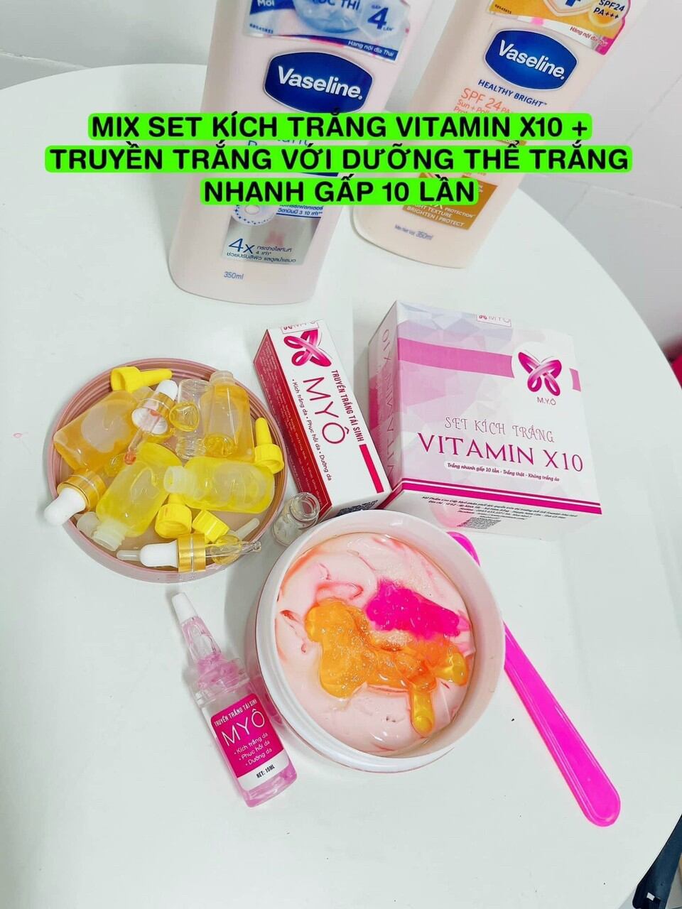 𝐒𝐄𝐓 𝐊𝐈́𝐂𝐇 𝐓𝐑𝐀̆́𝐍𝐆 𝐕𝐈𝐓𝐀𝐌𝐈𝐍 𝐗𝟏𝟎 (2 SET MIỄN SHIP TẶNG HỘP +  MUỖNG TRỘN KEM)