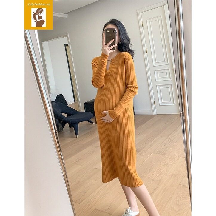 Váy len bầu cao cấp
