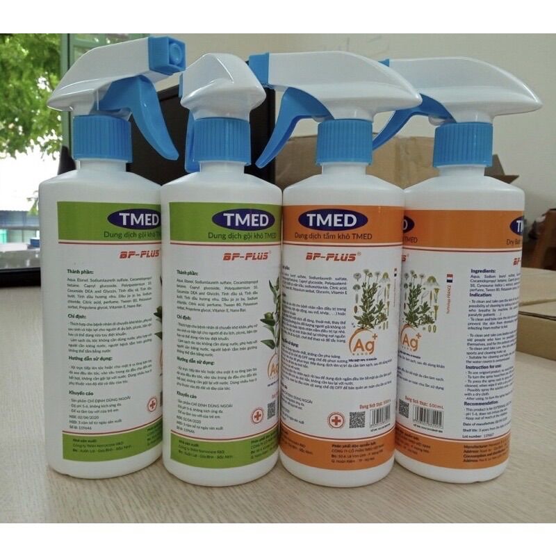 Dung dịch gội khô tmed 500ml