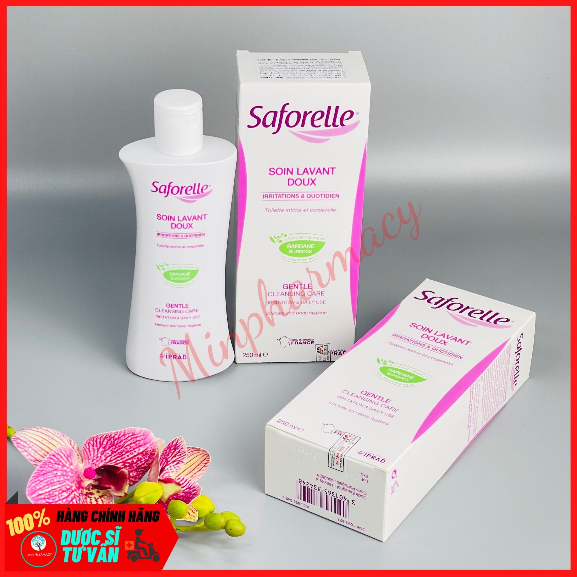 [HCM]GEL VỆ SINH PHỤ NỮ SAFORELLE 250ml- Minpharmacy