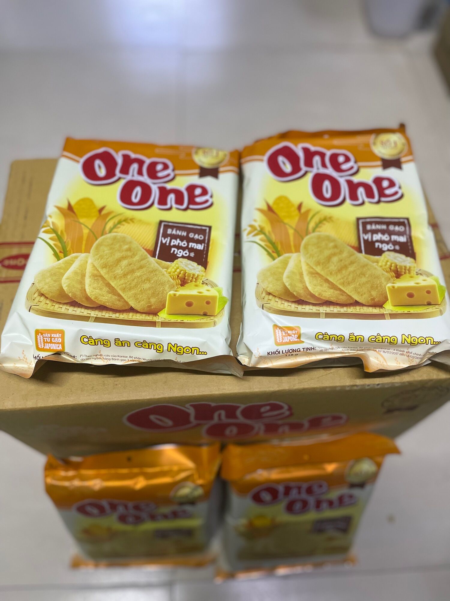 Combo 5 bánh one one vị phô mai ngô