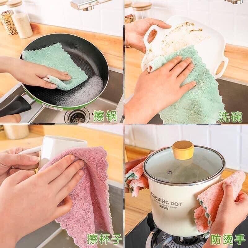 khăn Lau Bếp. Khăn Lau Đa Năng .Sét 10 Chiếc