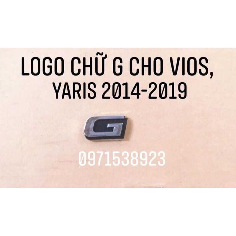 chữ nổi VIOS E G dán đuôi xe