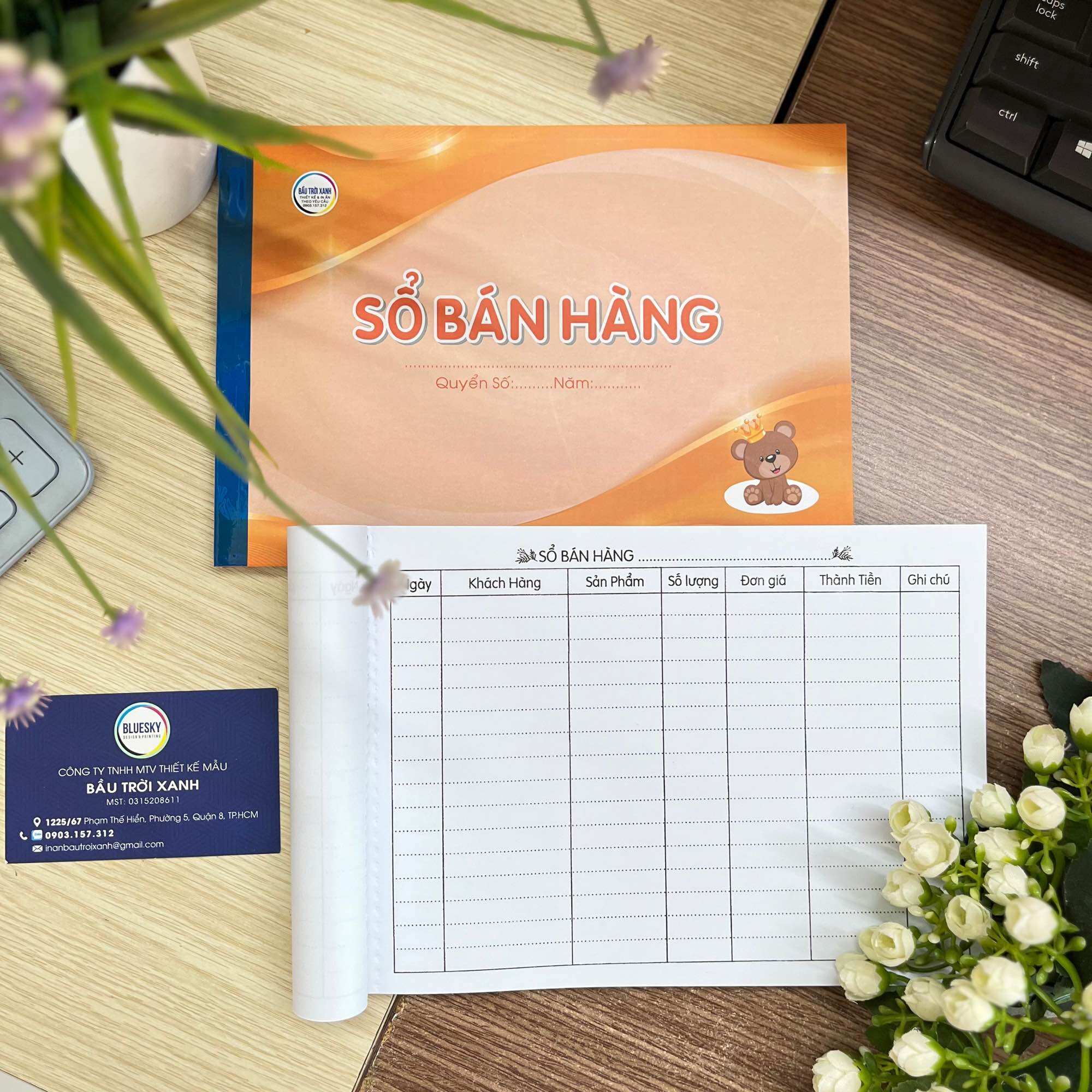 Sổ Bán Hàng khổ A5/70 tờ giấy dày