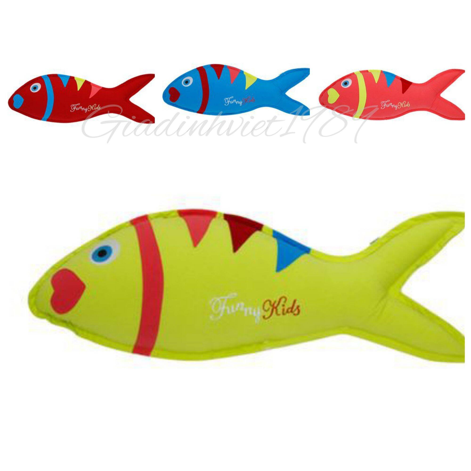 Gối ôm cá chép 75x14cm, gối ôm cho bé hình thú 75x14cm