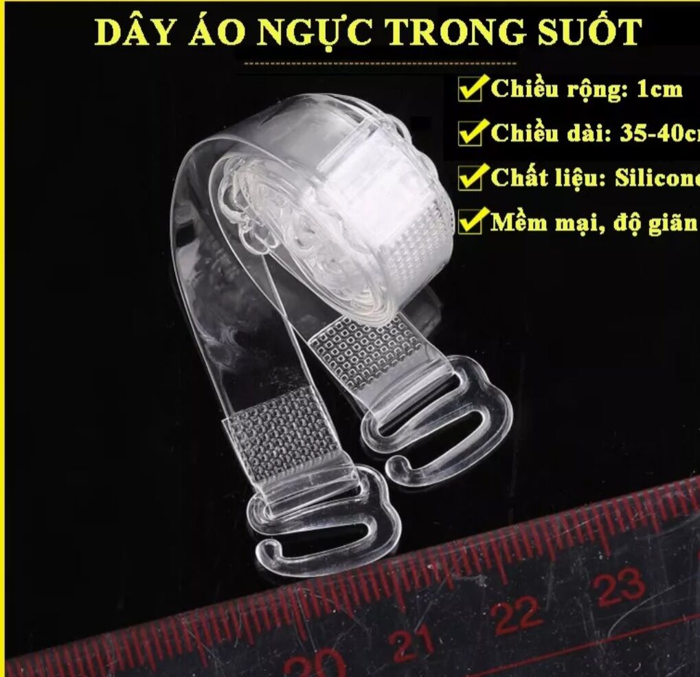 Dây áo ngực trong suốt - mềm mại, co giãn (1 cặp)