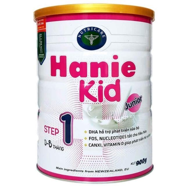 [TRỢ GIÁ MÙA DỊCH] Sữa Bột Hanie Kid 1 900g (Chính Hãng , Date mới)