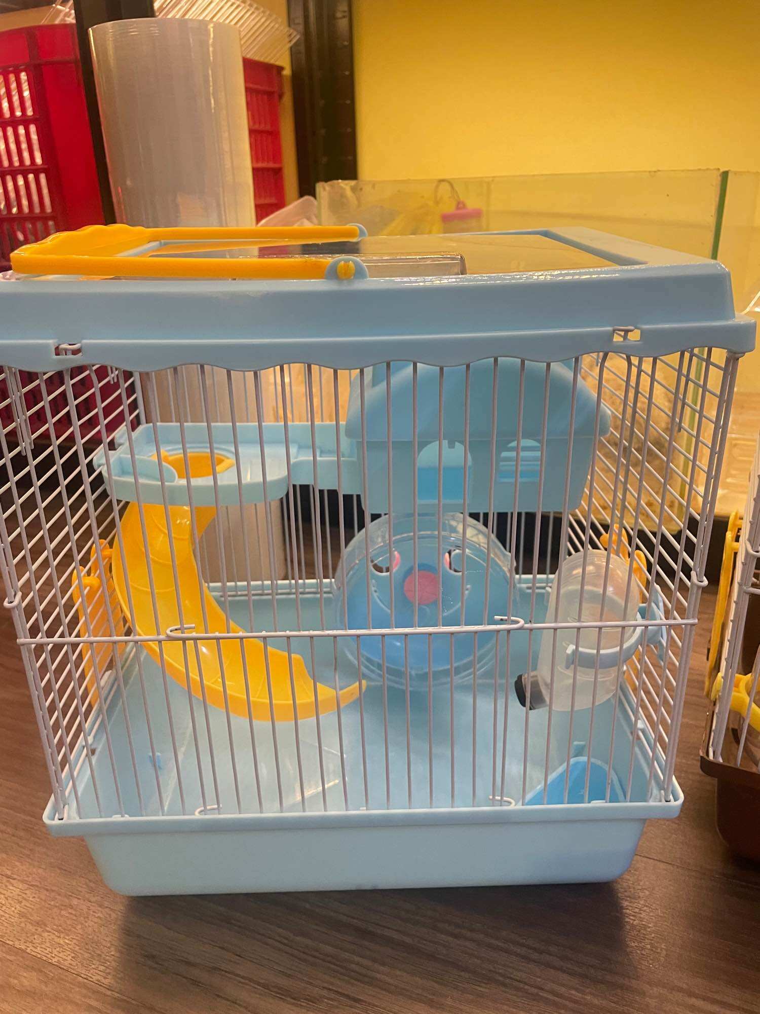 [HCM]Lồng hamster nắp mika trong suốt ( dài27 x rộng21 x cao27cm) )