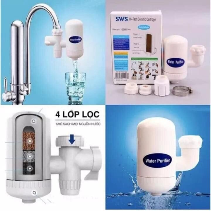 Đầu lọc nước mini tại vòi giúp lọc cặn bã, gỉ sét, tạp chất trong nước