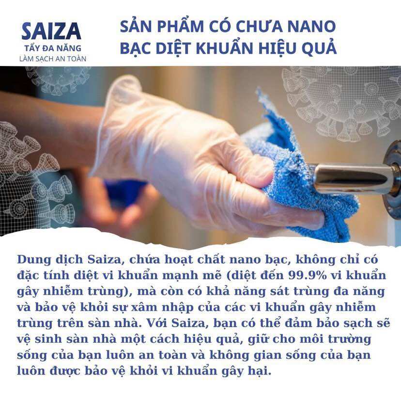 [COMBO 2 CHAI] DUNG DỊCH TẨY ĐA NĂNG SAIZA 1000ML