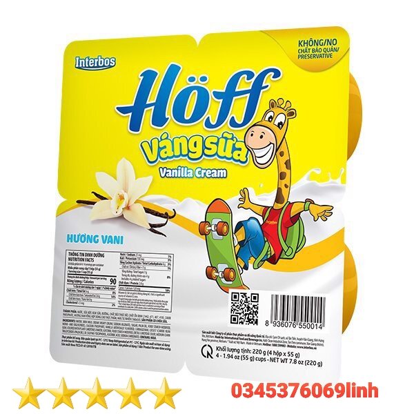 Lốc 4 hộp váng sữa Gotz Hoff đủ vị