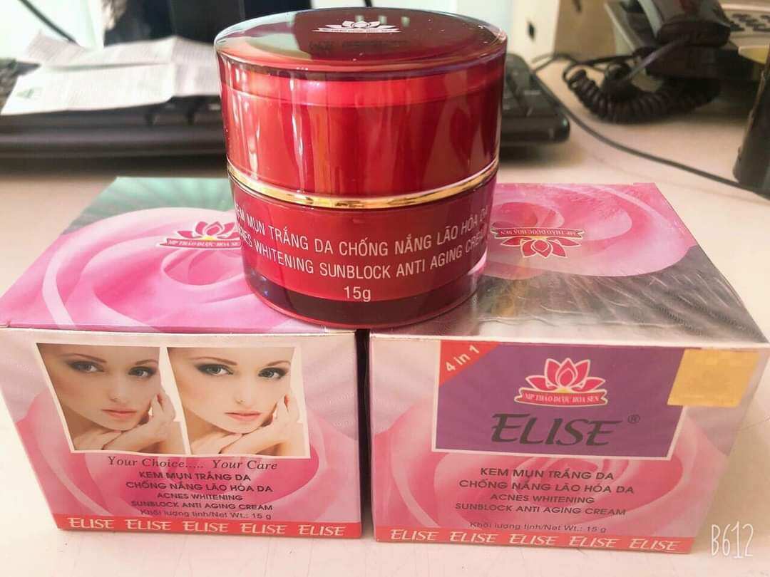 kem elise mụn trắng da lão hóa 15g