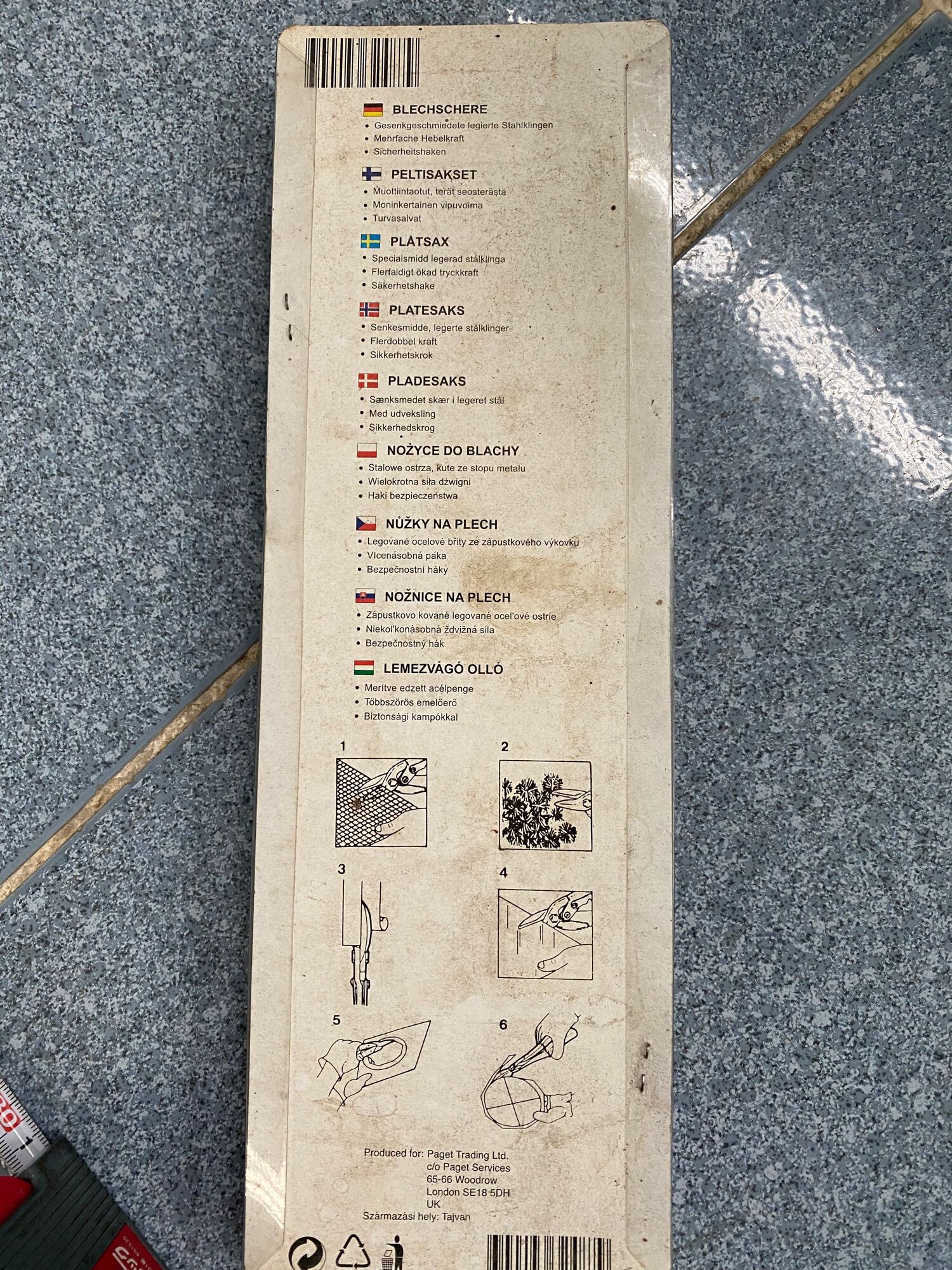 Kéo cắt tôn xuất EU.