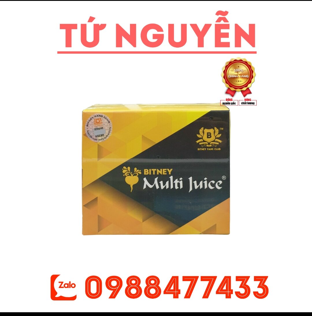 MULTI JUICE - Nước trái cây hỗn hợp dạng hòa tan (1 hộp 10 gói)