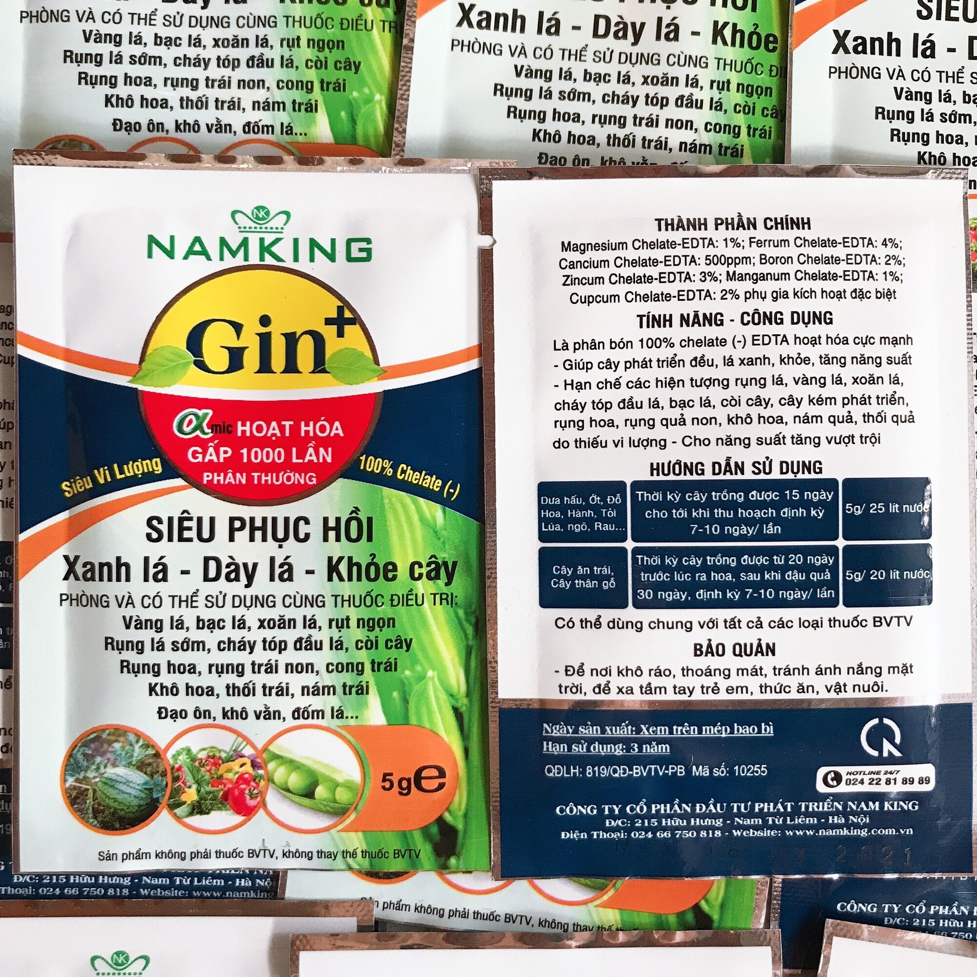 Phân bón vi lượng Gin+ Siêu phục hồi