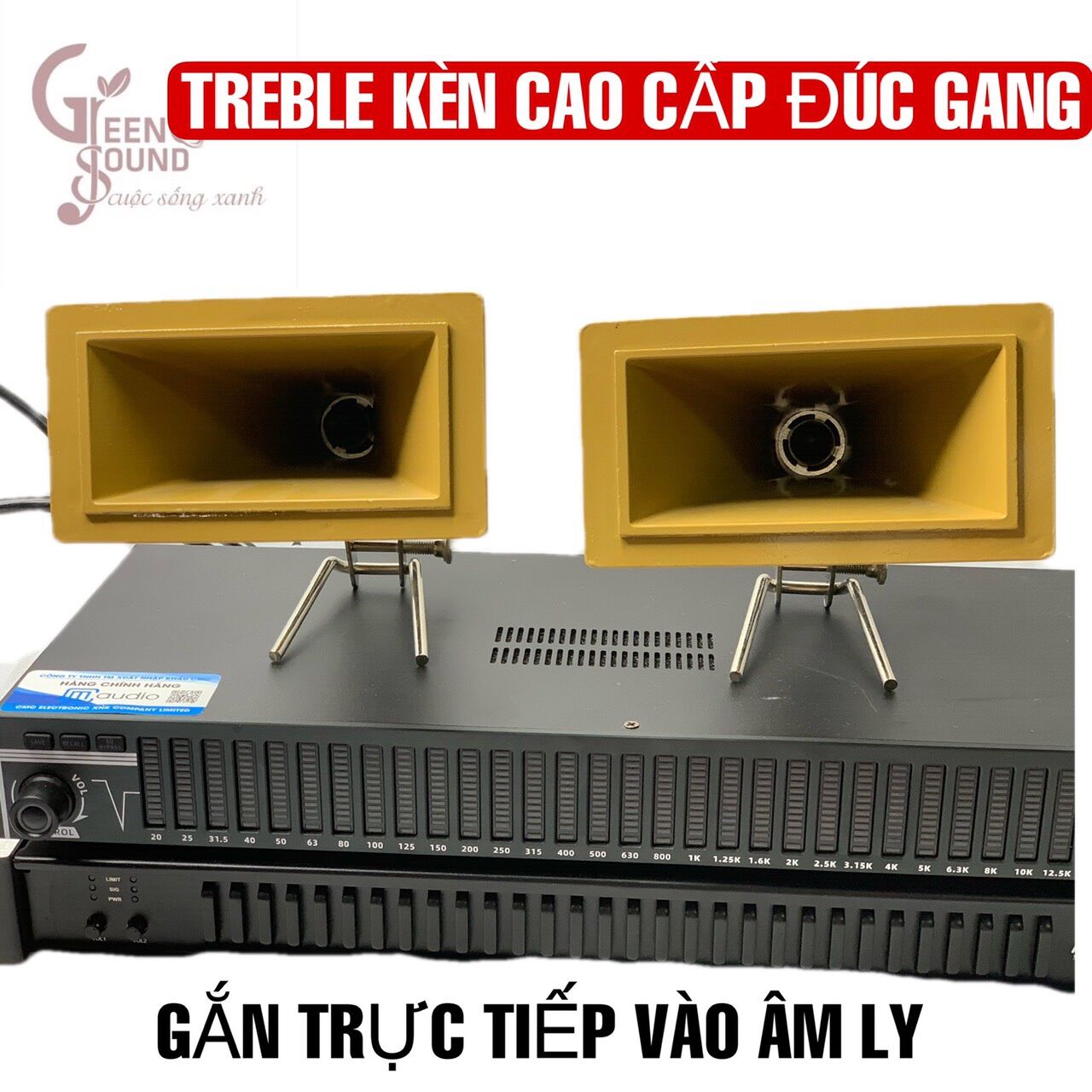 CẶP LOA TREBLE KÈN PT3 ĐÚC GANG - GẮN TRỰC TIẾP VÀO ÂM LY