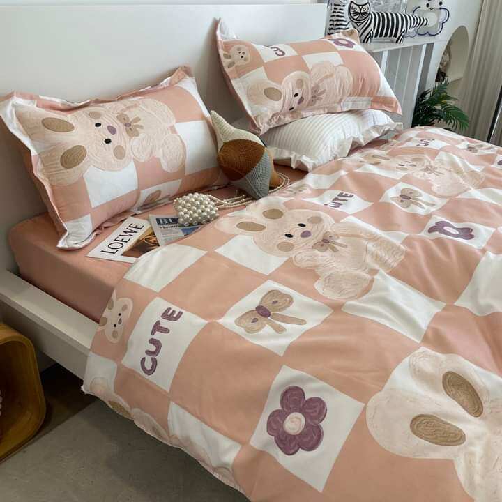 Ga trải giường Cotton poly bốn mùa đủ size