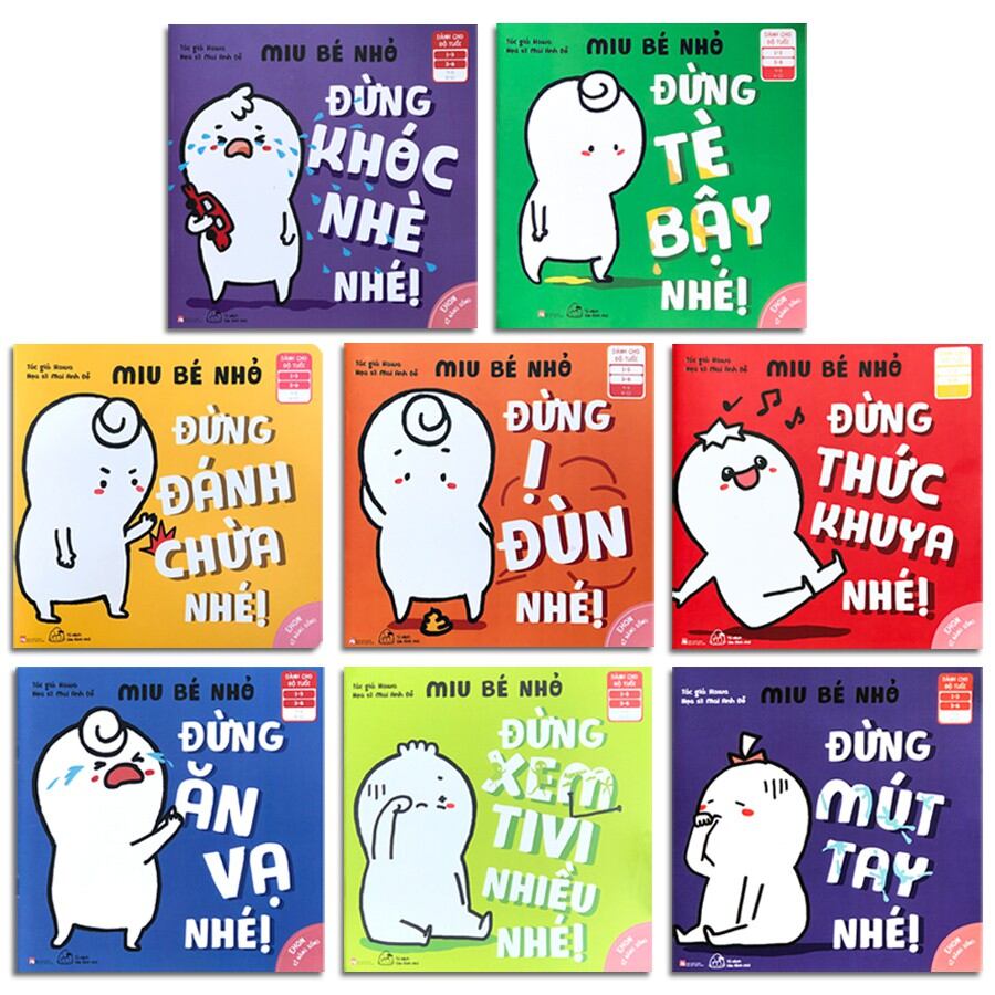 Set 8 cuốn miu bé nhỏ