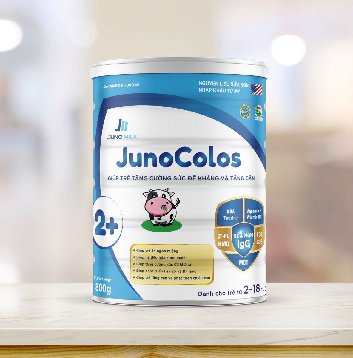 Sữa Junocolos 2+ giúp trẻ tăng sức đề kháng và tăng cân
