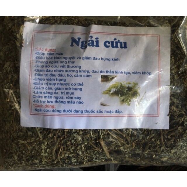 1kg cây ngải cứu khô xanh thơm sạch