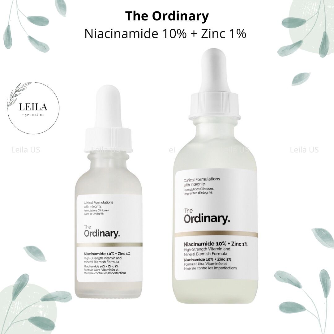 Serum niacinamide 10% + zinc 1% the ordinary 30ml và 60ml