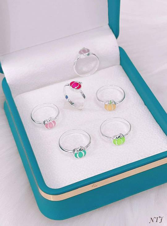 Nhẫn bạc cho bé gái, nhẫn bạc bé gái siêu xinh