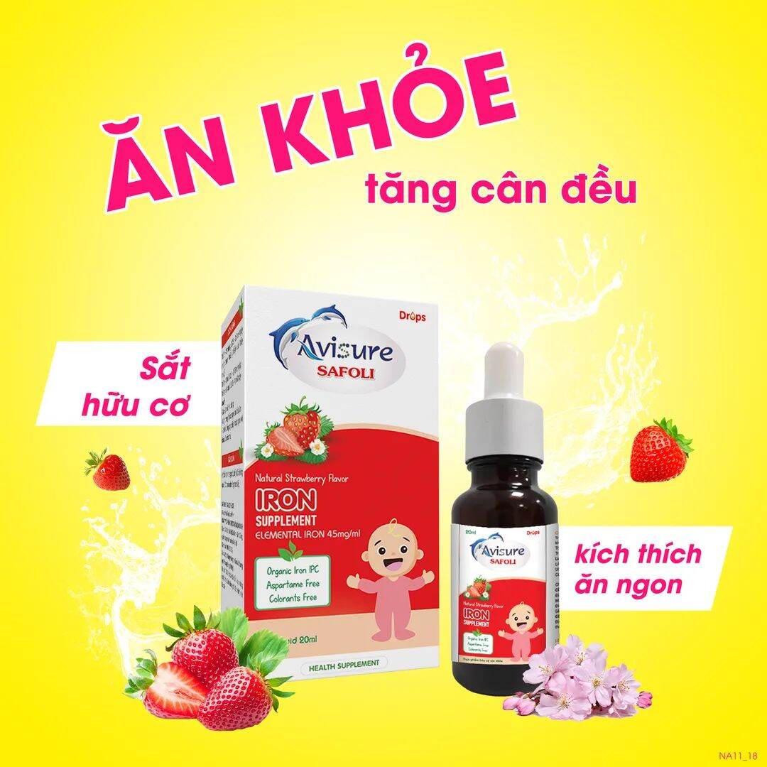 Siro bổ sung sắt - Avisure Safoli Drops 20ml