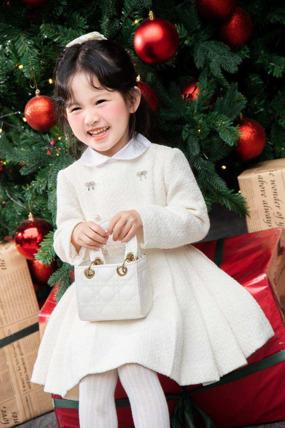Váy dạ tweed cho bé gái