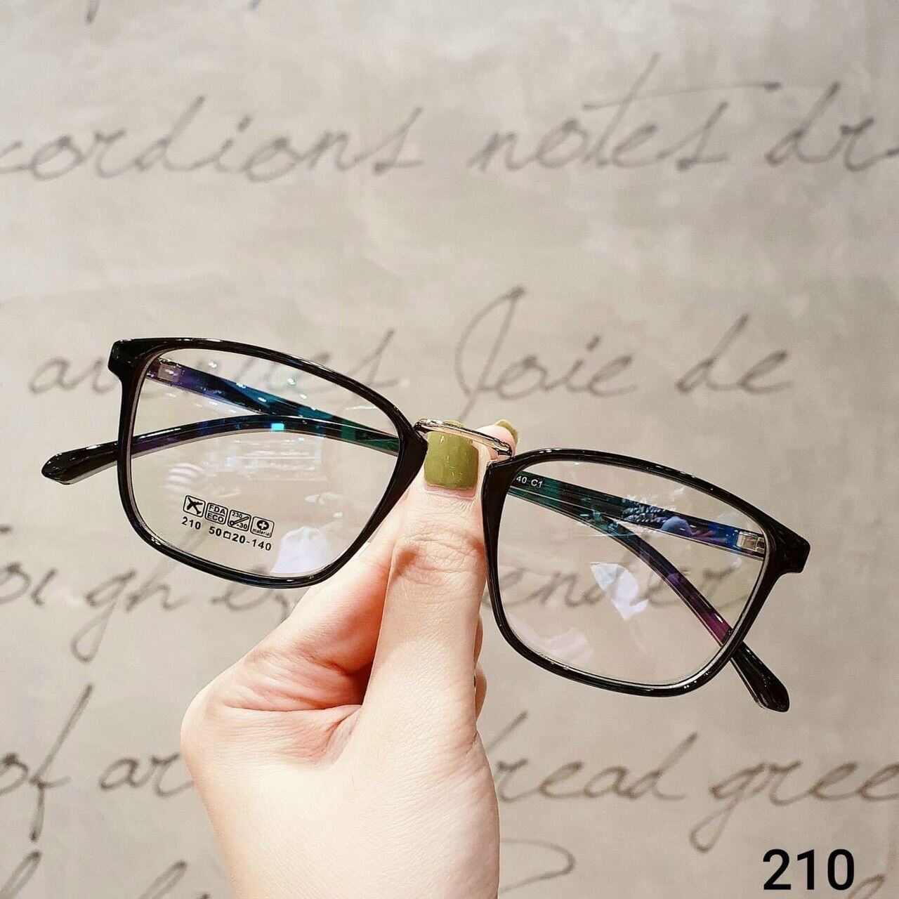 Giá bán Mắt kính thời trang #210 hót hít uốn lượn gọng kính dẻo 360 độ thay cận đi bụi siêu xinh