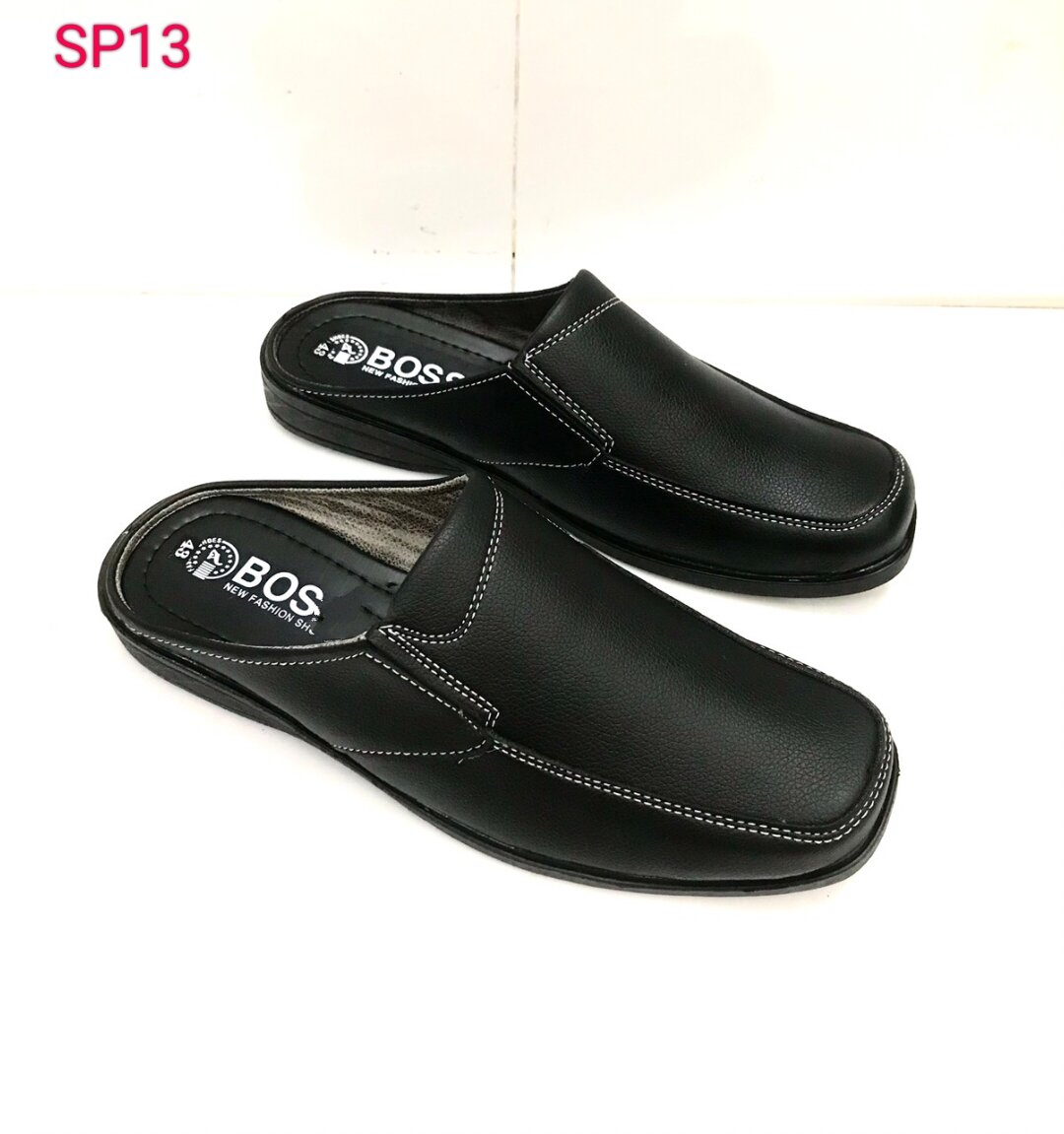 [FreeshipMAX] Dép bít mũi nam da mềm, mẫu mới, size từ 38-43..đế khâu sẵn rất chắc chắn