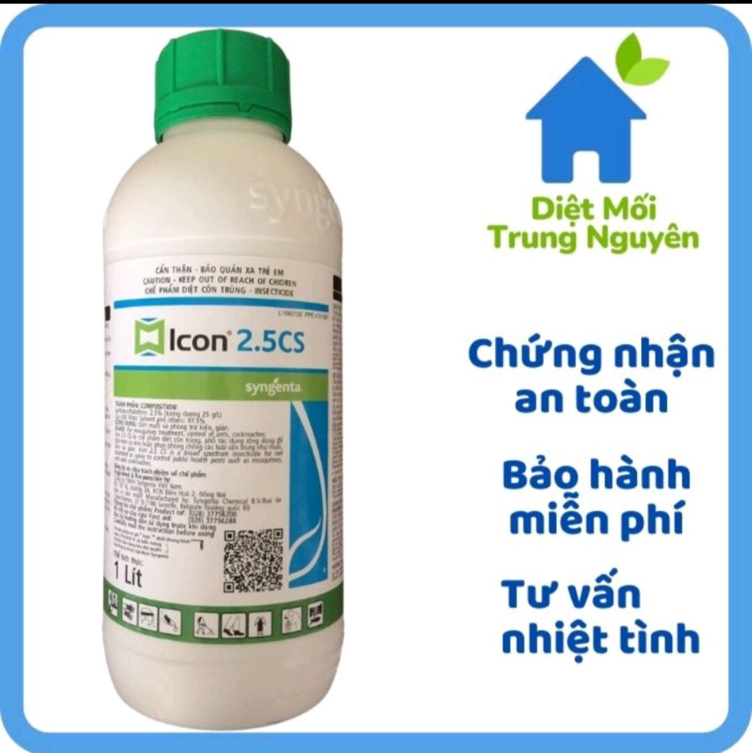 Thuốc diệt muỗi Icon 2.5cs chai 1 Lít SYNGENTA - BỈ trừ muỗi diệt côn trùng cực mạnh thuốc xịt muỗi y tế không mùi