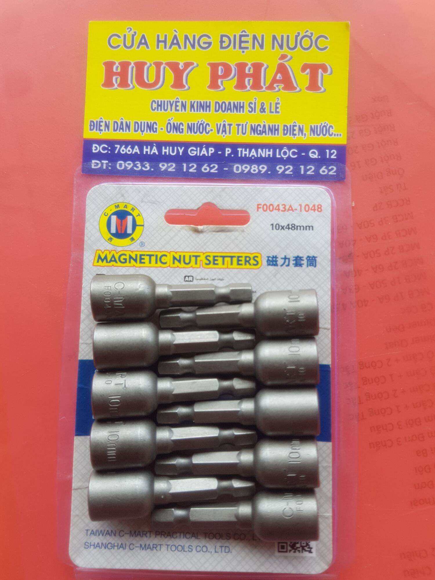 Bộ 10 đầu bắn ốc lục giác 10mm