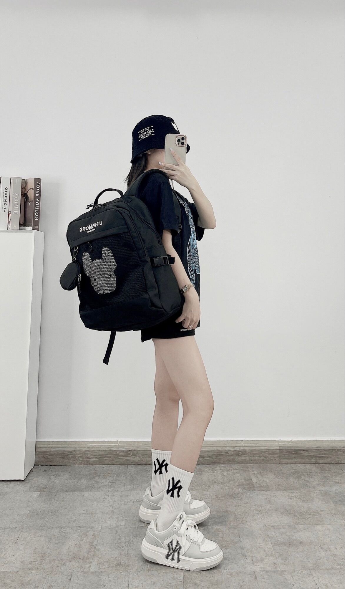 Balo Lifework logo Classic backpack full tag xịn