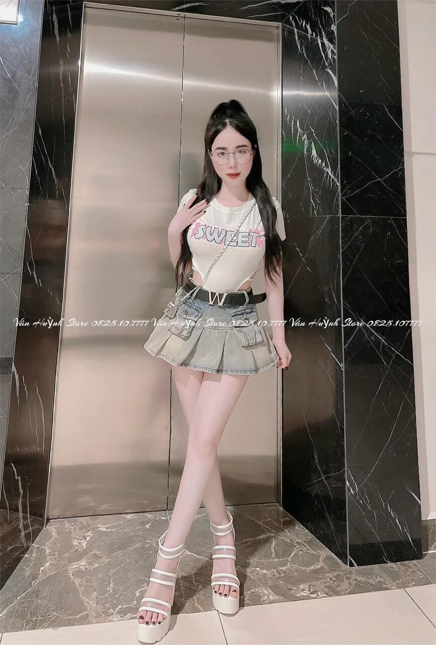 QUẦN GIẢ VÁY JEANS CAO CẤP