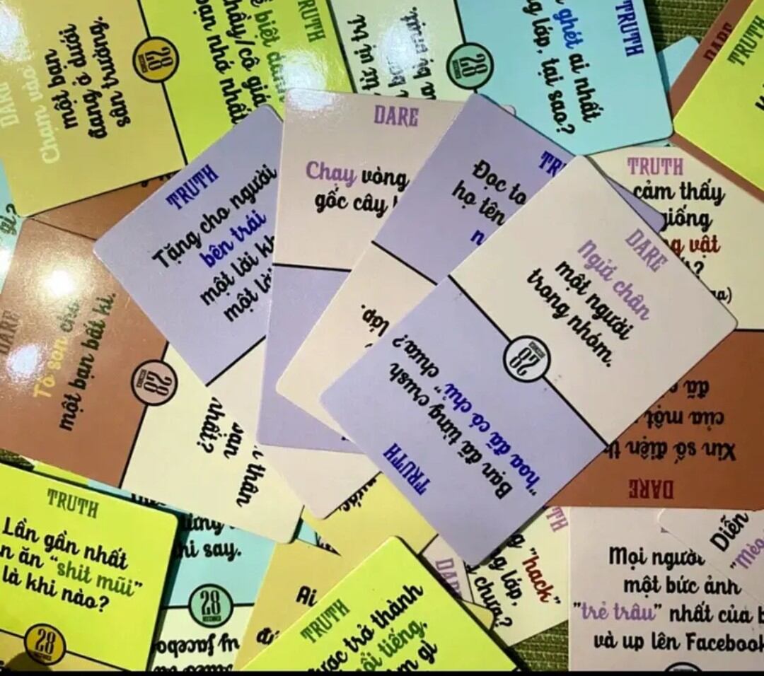 Bộ bài truth or dare - thách hay thật vui nhộn