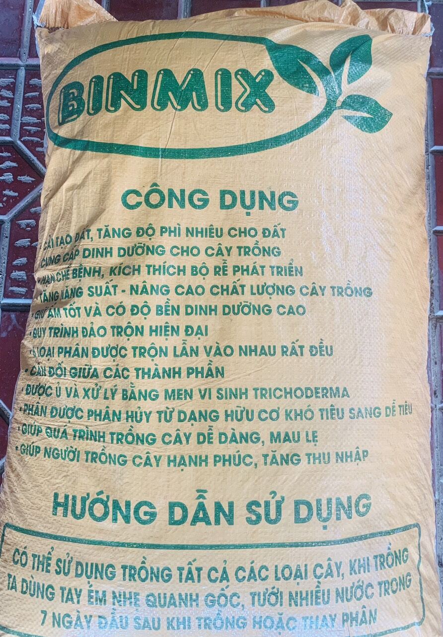đất trồng rau, hoa,  cây cảnh BINMIX 5kg