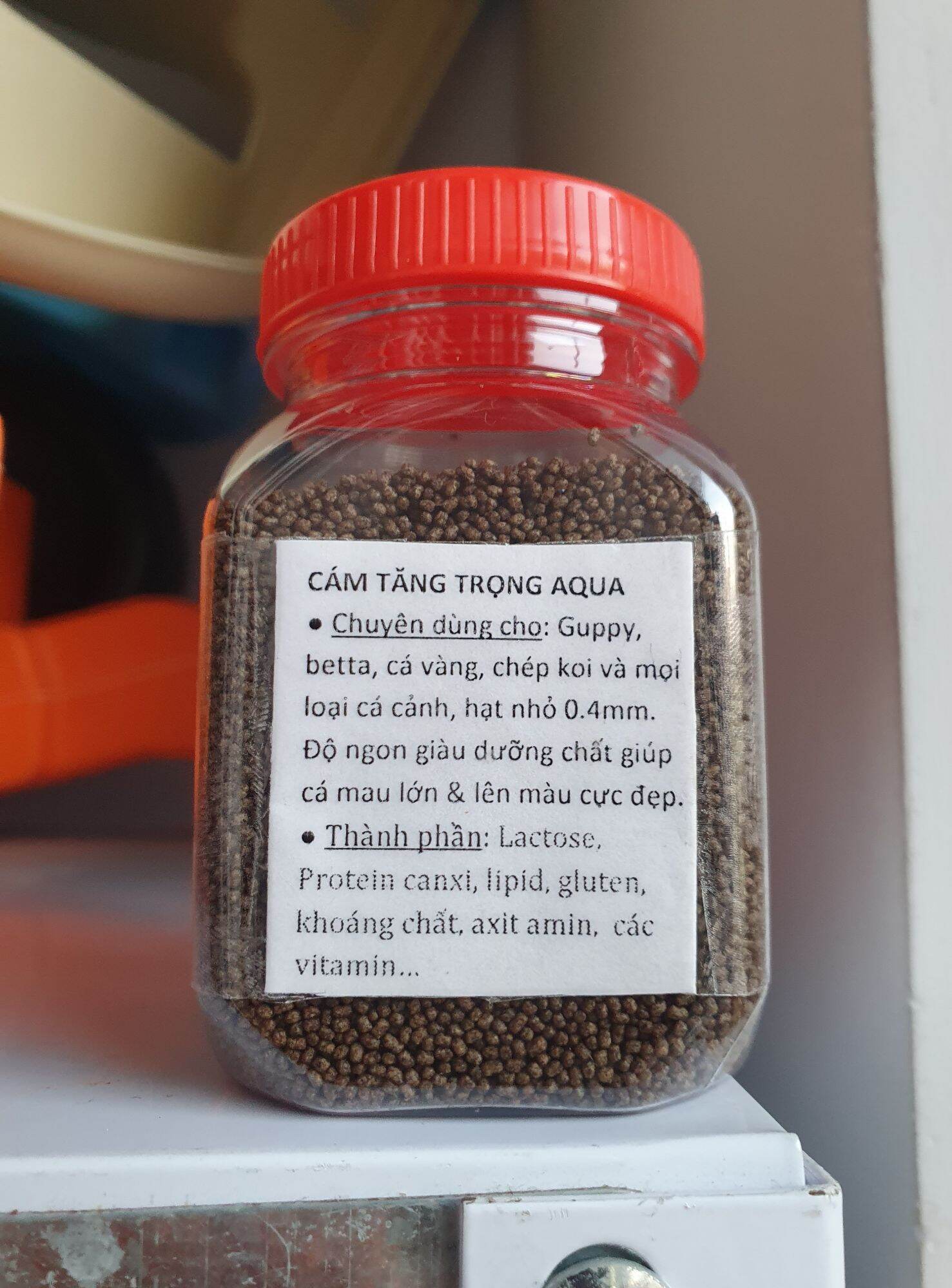 Cám tăng trọng Aqua - Cám loại tốt dùng cho guppy, betta, cá vàng, chép koi, mọi loại cá cảnh