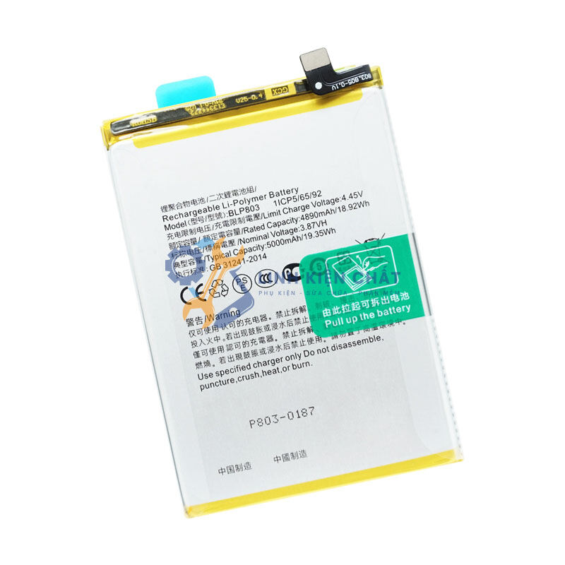 Pin cho điện thoại Realme 7i (BLP803) 5000mAh Zin