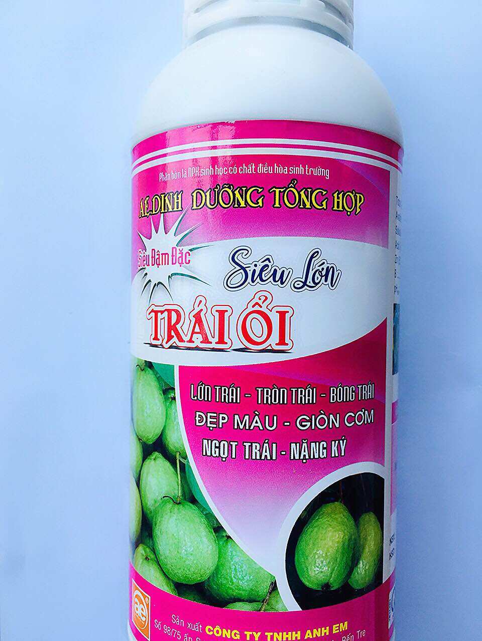 1 lít phân bón lá npk siêu lớn trái ổi lớn trái, tròn trái, bóng trái, giòn cơm, ngọt trái